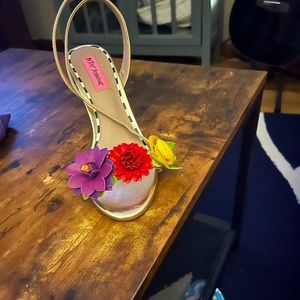 New no tags.   Never worn Betsy johnson with ankle strap